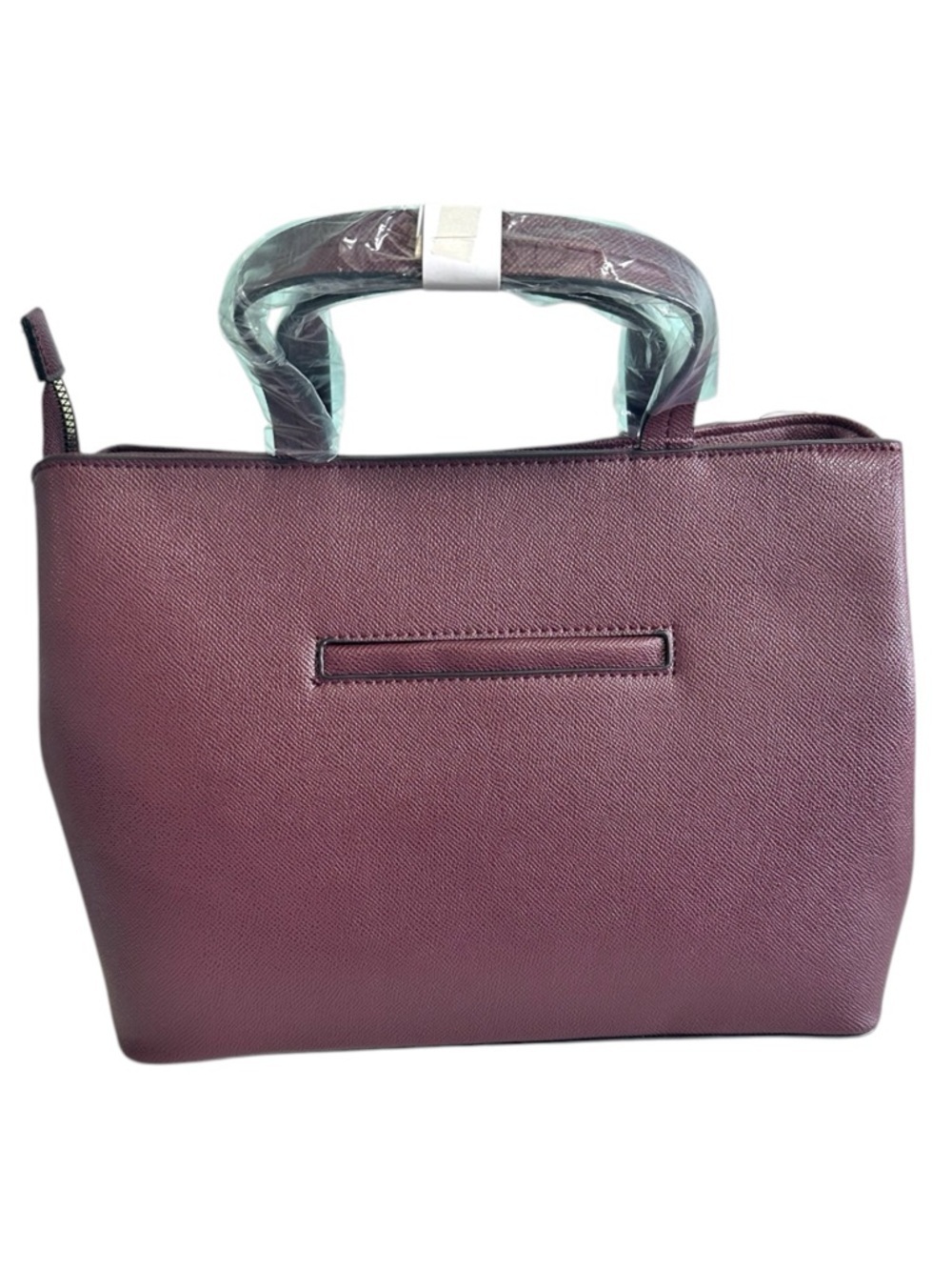 NWT London Fog 100th Anniversary Marcelle Studded Satchel Plumb - Picture 4 of 9